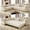 Beige, variant on LLappuil 115" Sectional Sofa, Oversized Sectional Couch with Pull Out Sofa Bed King Size, Velvet Button Tufted Chesterfield Sofa Couch with Trim Rolled Arms for Living Room Gray