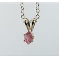 thumbnail image 4 of Natural Pink Bi-colored Tourmaline Sterling Silver Necklace NT162, 4 of 9