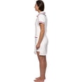 thumbnail image 4 of Women's Slim Fit Nurse Scrubs Dress One Piece - Plush Medical Costume Jumpsuit by FUNZIEZ! (White, Small), 4 of 7