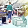 thumbnail image 7 of Packing Cubes Set, 6 Pcs Travel Packing Organizers for Suitcases, Large Capacity Travel Luggage Organizers Set includes 7 Storage Bags, Convenient Organizer Bags for Travel Lovers (Green), 7 of 7