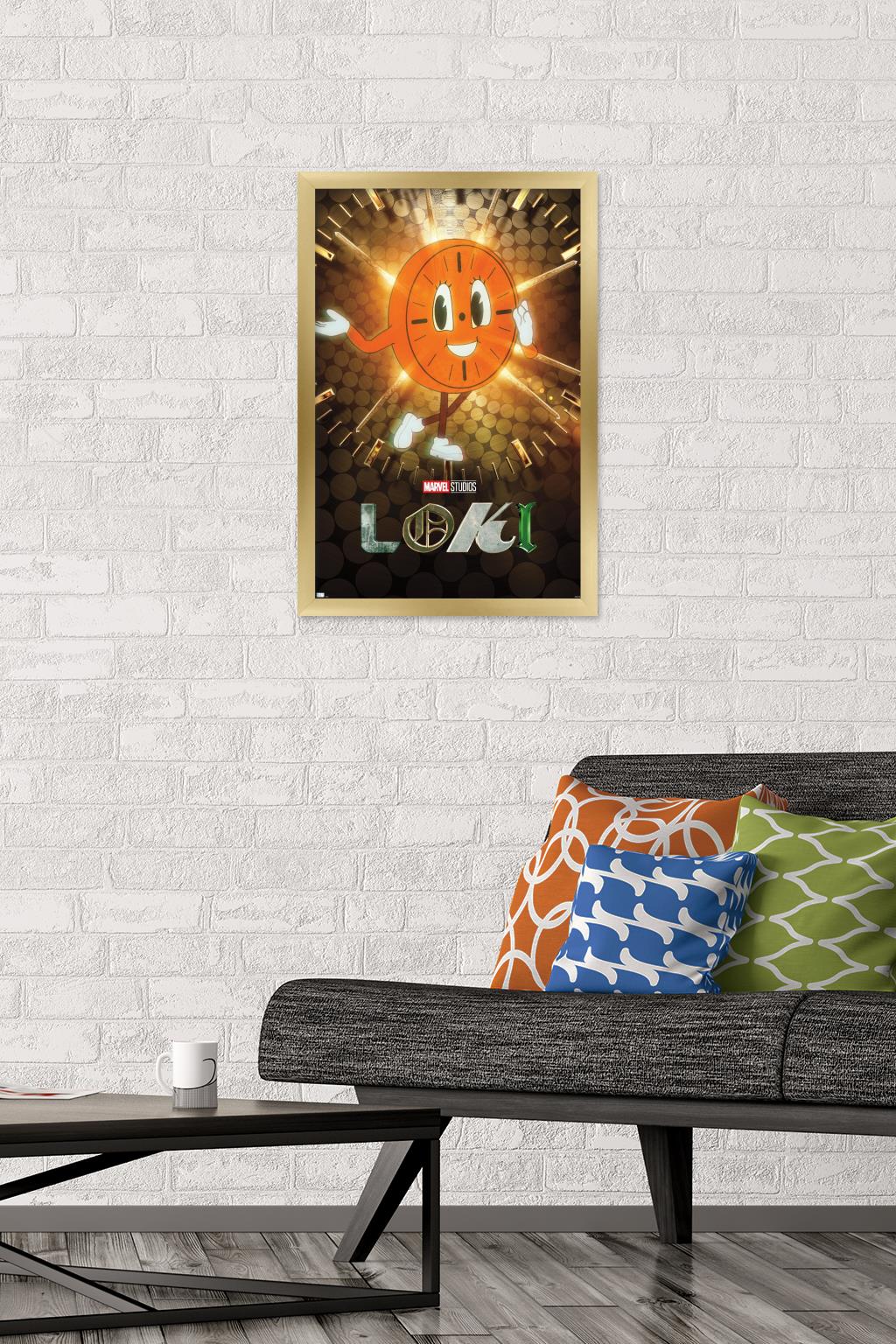 Marvel Loki - Miss Minutes One Sheet Wall Poster, 14.725" x 22.375", Framed
