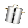 thumbnail image 1 of veasfak Cook Pot Easy to Clean with Lid Soup Bucket for Restaurant Commercial Buffet 30cmx30cm, 1 of 9