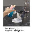 thumbnail image 3 of Estación de carga inalámbrica 3 en 1 para dispositivos Apple: estación de carga rápida para iPhone y reloj con MagSafe, soporte de cargador estable para iPhone 12-16, iWatch y AirPods, 3 of 5