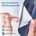 thumbnail image 6 of 79x18 inch One Way Window Privacy Film Daytime Privacy Window Tint for Home,UV Blocking Reflective Heat Control Glass Films Non-Adhesive Mirror Window Clings,Silver, 6 of 11