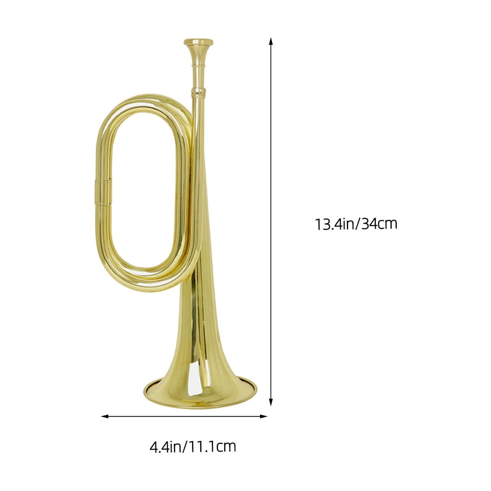 Raindrops Copper Beginner Trumpet with Elegant Golden Finish - Ideal Student Musical Instrument for Learning and Performance