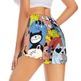 thumbnail image 2 of Uemuo Funny Cats Pattern Women's Athletic Shorts High Waisted Running Shorts with Liner Pockets Gym Elastic Workout Shorts-Large, 2 of 9