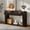 Espresso, variant on Euroco 53" Fluted Console Table with 2 Drawers, Modern Entryway Table with Storage & Bottom Shelf,Wood Long Sofa Table Behind Couch for Living Room, Hallway, Foyer,Natural