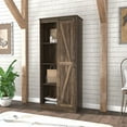 thumbnail image 5 of Woven Paths Shelton Wood Kitchen Pantry with 1 Sliding Barn Door, Dusty Oak, 5 of 20