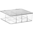 thumbnail image 4 of 2 Pack Large Stackable Plastic Tea Bag Organizer - Storage Bin Box for Kitchen Cabinets, Countertops, Pantry - Holds Beverage Bags, Cups, Pods, Packets, Condiment Accessories Holder, 4 of 9