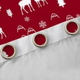 thumbnail image 4 of Manfei Cute Christmas Reindeer Black Out Curtains,Merry Xams Curtains Pack of 2 (42x63 Each),Red White Bedroom Curtains For Teens,Luxury Bedroom Decor, 4 of 6
