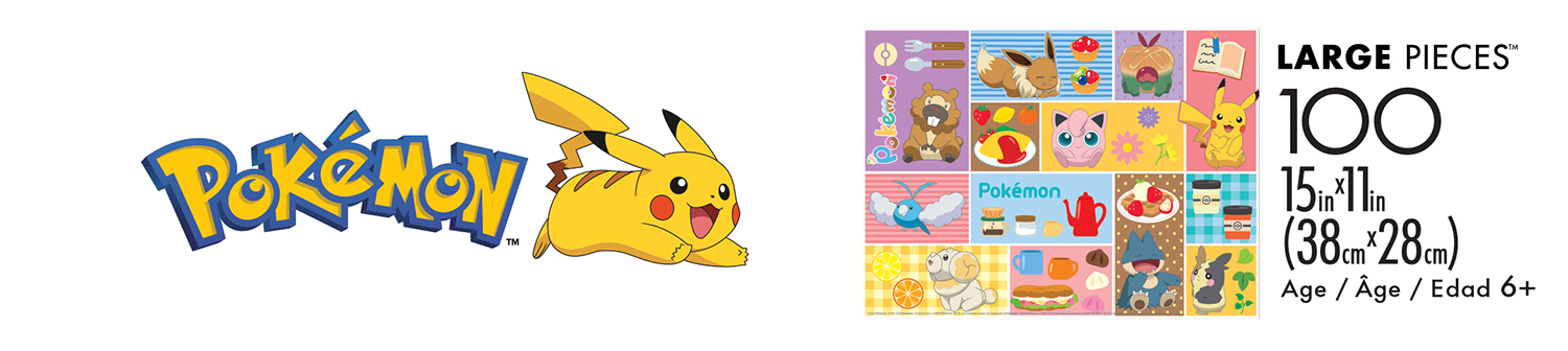 Buffalo Games Pokemon Treats 100-Piece 15 x 11-Inch Interlocking Jigsaw Puzzle for Children Ages 6+