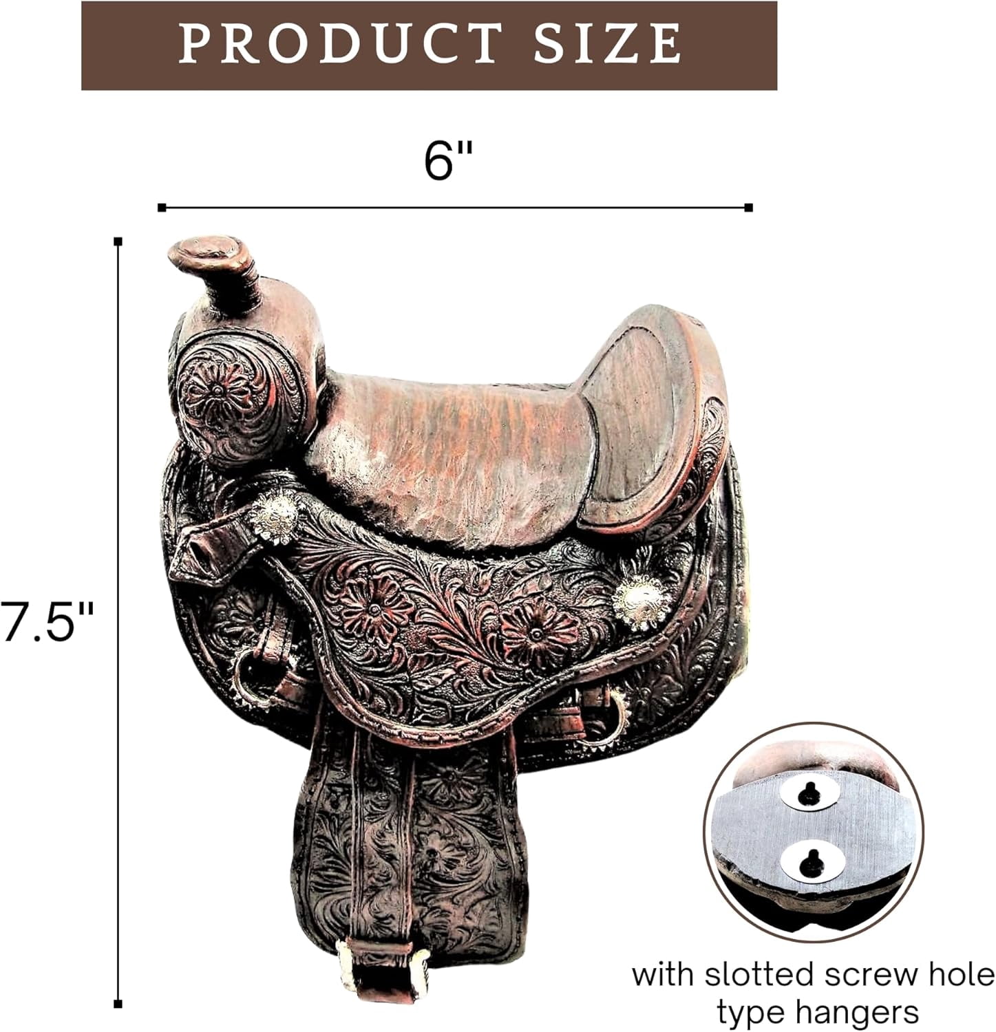 Rustic Resin Western Style Decorative Saddle Toilet Tissue Paper Roll Holder Dispenser Wall Mounted