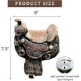 thumbnail image 7 of Rustic Resin Western Style Decorative Saddle Toilet Tissue Paper Roll Holder Dispenser Wall Mounted, 7 of 7