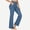 Blue, variant on Endives Women's Fake Jeans Flared Trousers High Waist Jeggings Jeans Elastic Flared Pant For Leisure Sports With 2 Pockets