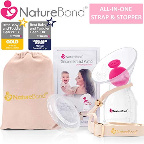 Silicone Manual Breast Pump Baby Mom Breastfeeding Milk Saver Suction Collector 