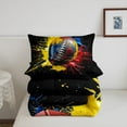 thumbnail image 5 of Erosebridal Rugby Bedding Sets King with Comforter, Football Player Duvet Insert, Sports Game Decor, Reversible, 5 of 7