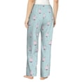 thumbnail image 3 of Xecao Milk Tea Women's Straight Lounge Pajama Pants: The Epitome of Relaxed Sleepwear, 3 of 9