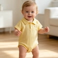 thumbnail image 2 of Odeerbi Niños Niñas Tenis Bodysuit Lindo Bordado Manga Corta Cuello Algodón Golf Bodysuits, 2 of 7