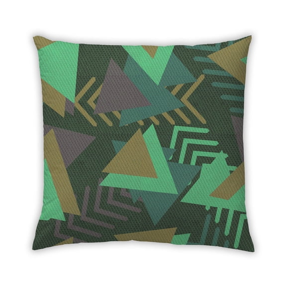 Ahgly Company Outdoor Square Contemporary Throw Pillow, 18 inch by 18 inch