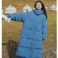 thumbnail image 1 of Chaqueta de algodón de invierno de estilo medio a largo, chaqueta de algodón por encima de la rodilla, chaqueta de algodón con capucha holgada y gruesa para mujer, ropa de abrigo, 1 of 5
