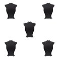 thumbnail image 3 of Wweixi Necklace Bust Display Holder Pendant Collection Stand Showcase Rack Jewelry Style A 5Set, 3 of 6