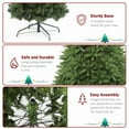 thumbnail image 4 of 12ft Artificial Christmas Tree, Unlit Full Classic Spruce Xmas Tree w/ 7794 PVC Branch Tips, Easy to Assemble with Hinge, Metal Foldable Base, Ideal for Home Office Party Decor, Green, 4 of 9