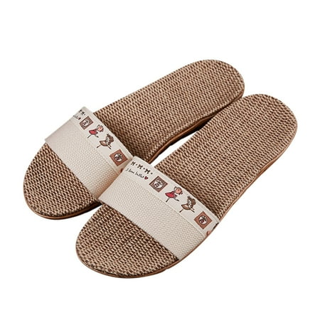 

Slippers For Fashion Ladies Women Breathable Bohemia Beach Slip On Shoes Flats Casual Sandals Bee Slippers Women Soft House Slippers for Women Sliders Slippers for Women Slippers with Soles for Women