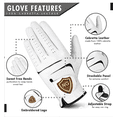 thumbnail image 4 of Golf Gloves- Cabretta Leather - M/L Size- Left Hand Only- Quantity 2- by North Gloves, 4 of 7