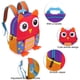 thumbnail image 4 of RV Mochila para niños pequeños, mochilas preescolares para bebés, niños y niñas, lindas mochilas de neopreno con dibujos animados para niños de 0 a 3 años (búho rojo) Rojo Verde, 4 of 4