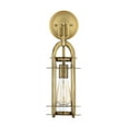 thumbnail image 2 of merrill warm brass five-inch one-light outdoor wall mount, 2 of 5