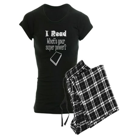 

CafePress - I Read What S Your Super Power Pajamas - Women s Dark Pajamas
