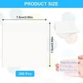 thumbnail image 2 of Jinsinto Notes Autocollantes Transparentes 75*75mm, 200 Pcs Blocs-Notes Autocollants Onglets Autocollants Transparents Affichez-le Notes Notes de Rappel pour l'Apprentissage, 2 of 5