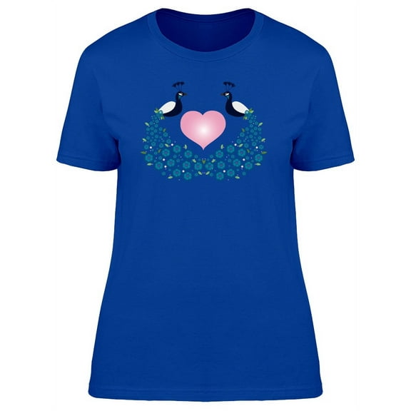 Peacock Animal Art T-Shirt Women -Image by Shutterstock, Female Small