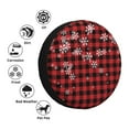 thumbnail image 4 of Gukieu Red Buffalo Plaid Print Car Tire Cover, Adjustable Waterproof and Dustproof Tire Protection Cover, Suitable for SUV, Truck, Van-17 inch, 4 of 6