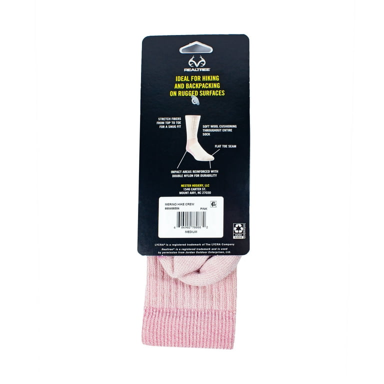Chaussettes Femme Realtree Girl All Season - Mélange Laine Mérinos - Taille 6-9 - NEUF