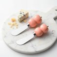 thumbnail image 5 of Cook With Color Cheese Spreader Knife, Stainless Steel Butter and Jam Blade with Figural Fruit Handle, Apple, 5 of 5
