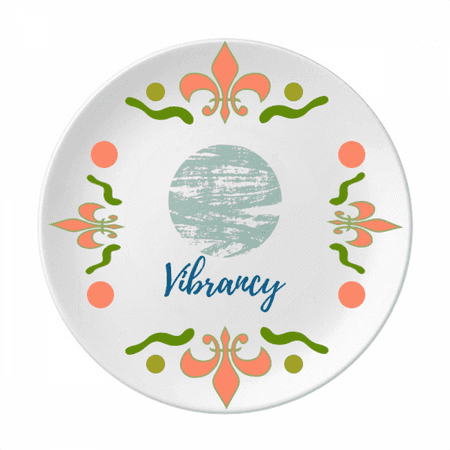 

Green Ink s Art Flower Ceramics Plate Tableware Dinner Dish