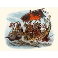 thumbnail image 2 of Unknown 24x19 Gold Ornate Wood Framed with Double Matting Museum Art Print Titled - War, 2 of 4