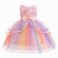 thumbnail image 1 of NIEWTR Robe en Dentelle Embellie pour Bébé Fille, Robe de Cocktail Formelle pour Concours de Mariage (Rose, 3-4 Ans), 1 of 9
