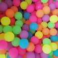 thumbnail image 1 of Paquete de 100 pelotas hinchables para niños a granel – Pelotas de goma de 30 mm para recuerdos de fiestas de cumpleaños, premios y regalos (neón), 1 of 5