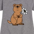 thumbnail image 3 of Instant Message - Quokka Flower - Toddler And Youth Girls Fleece Dress, 3 of 6
