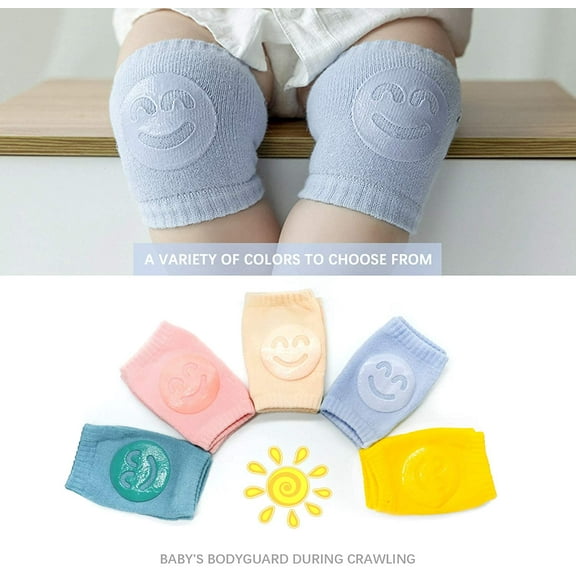Dsseng Baby Crawling Anti-Slip Knee Pads,Unisex Baby Toddlers Kneepads 5 Pairs