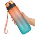 thumbnail image 5 of Oldley 25oz Kids Drinking Water Bottle - One-Click Open, Leakproof, BPA-Free Tritan, Motivational Time Marker, 5 of 10