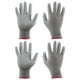 thumbnail image 1 of Uxcell 2 Pares de Guantes de Trabajo de Seguridad Antideslizantes de 22 cm, Guantes de Nylon Recubiertos de Goma (Pequeño), Gris Rojo, 1 of 5