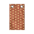 thumbnail image 1 of Vibrant Hanging Pocket Organizer, Repetitive Squarcles Geometric Elements Vintage Look Illustration, Printed Polyester Storage Bag with Pockets, 9" x 16", Dark Coral Mustard, 1 of 2