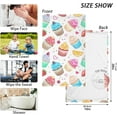 thumbnail image 3 of SKYSONIC 16"x28" Face Hand Towel Set, Watercolor Cupcakes Cotton Washcloths, Quick-Dry Highly Absorbent Bath Towels 2 PCS for Bathroom Ktichen Travel SPA Gym, 3 of 7