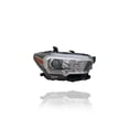 thumbnail image 1 of Headlight Assembly - Cooling Direct Fit/For 16-23 Toyota Tacoma-TRD-Sport/Offroad/Limited - Black Bezel, LED Daytime Running Light, Halogen Foglamp - CAPA - Right Hand - Passenger - 8111004270, 1 of 2