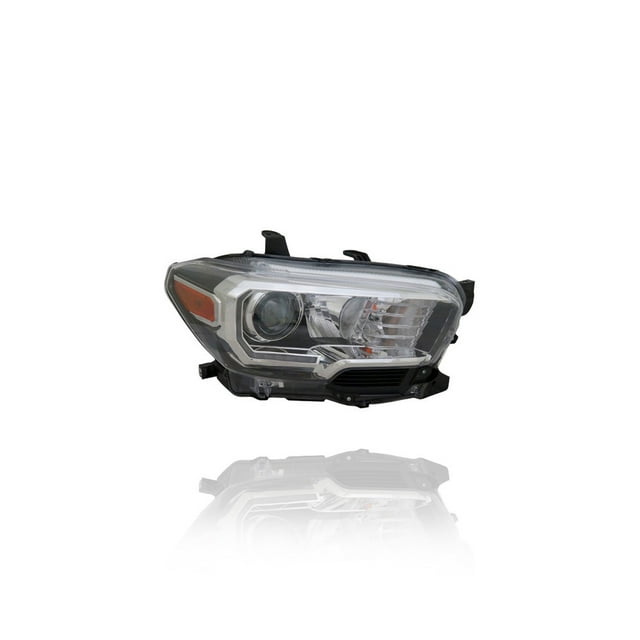 Headlight Assembly - Cooling Direct Fit/For 16-23 Toyota Tacoma-TRD-Sport/Offroad/Limited - Black Bezel, LED Daytime Running Light, Halogen Foglamp - CAPA - Right Hand - Passenger - 8111004270