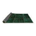 thumbnail image 2 of Ahgly Company Indoor Rectangle Abstract Turquoise Blue Contemporary Area Rugs, 5' x 7', 2 of 4