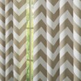 thumbnail image 2 of Quality Home Chevron Room Darkening Curtains - Stainless Steel Nickel Grommet - Beige - 52" x 84" (Set of 2 Panels), 2 of 3